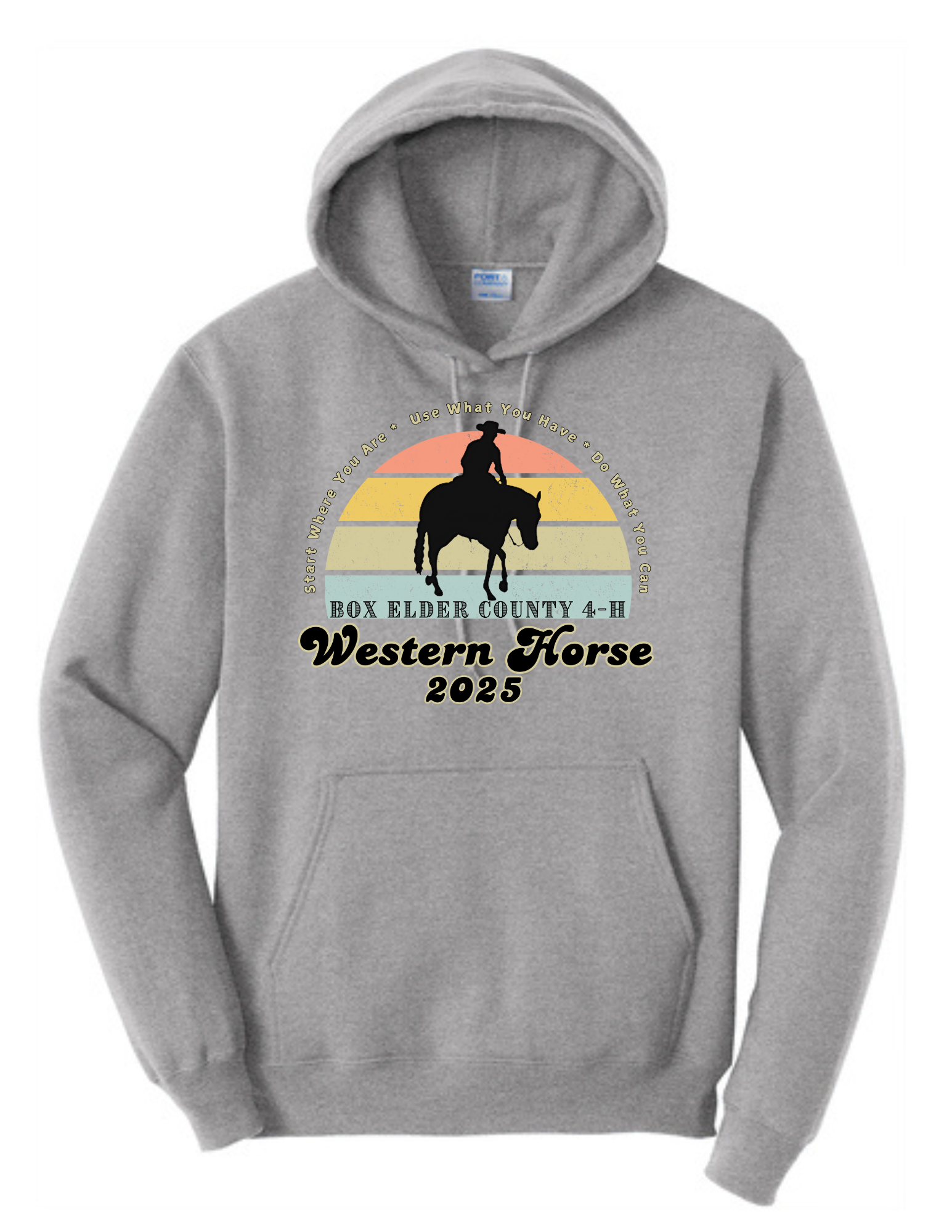 4H Western Horse Hoodie